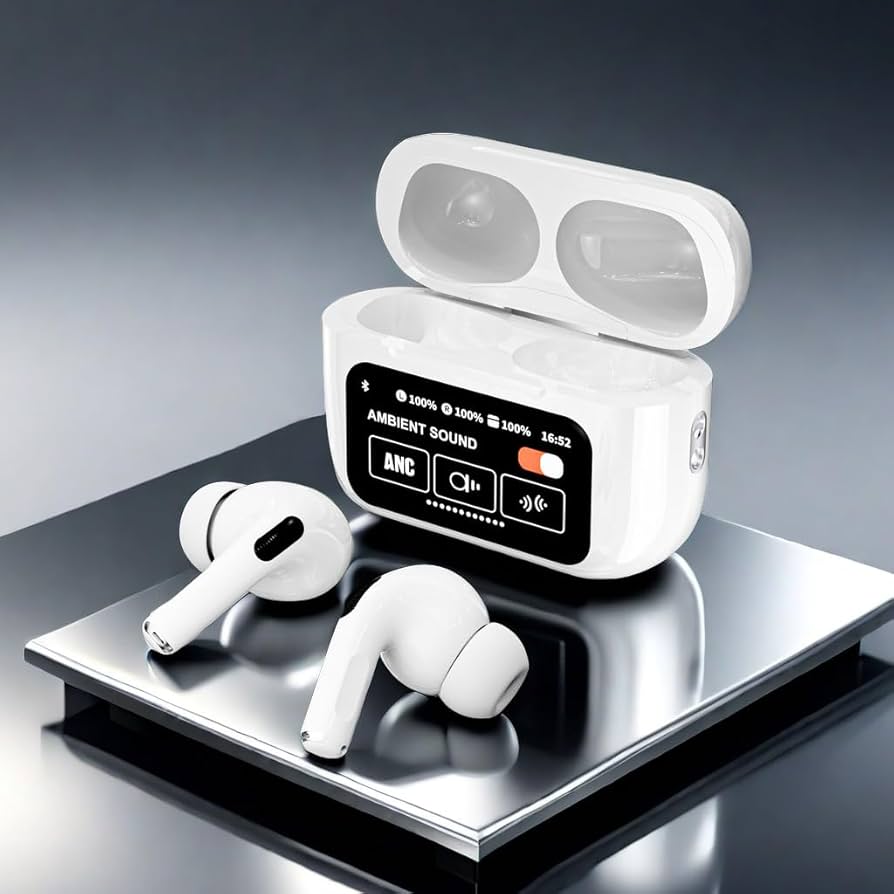 A9 Pro Airpods ANC/ENC Touch Screen Wireless Earbuds