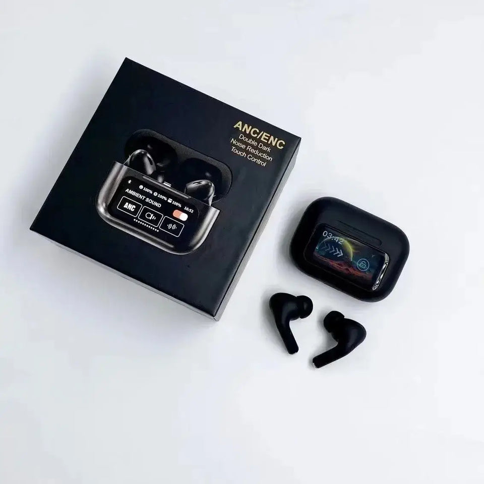 A9 Pro Airpods ANC/ENC Touch Screen Wireless Earbuds